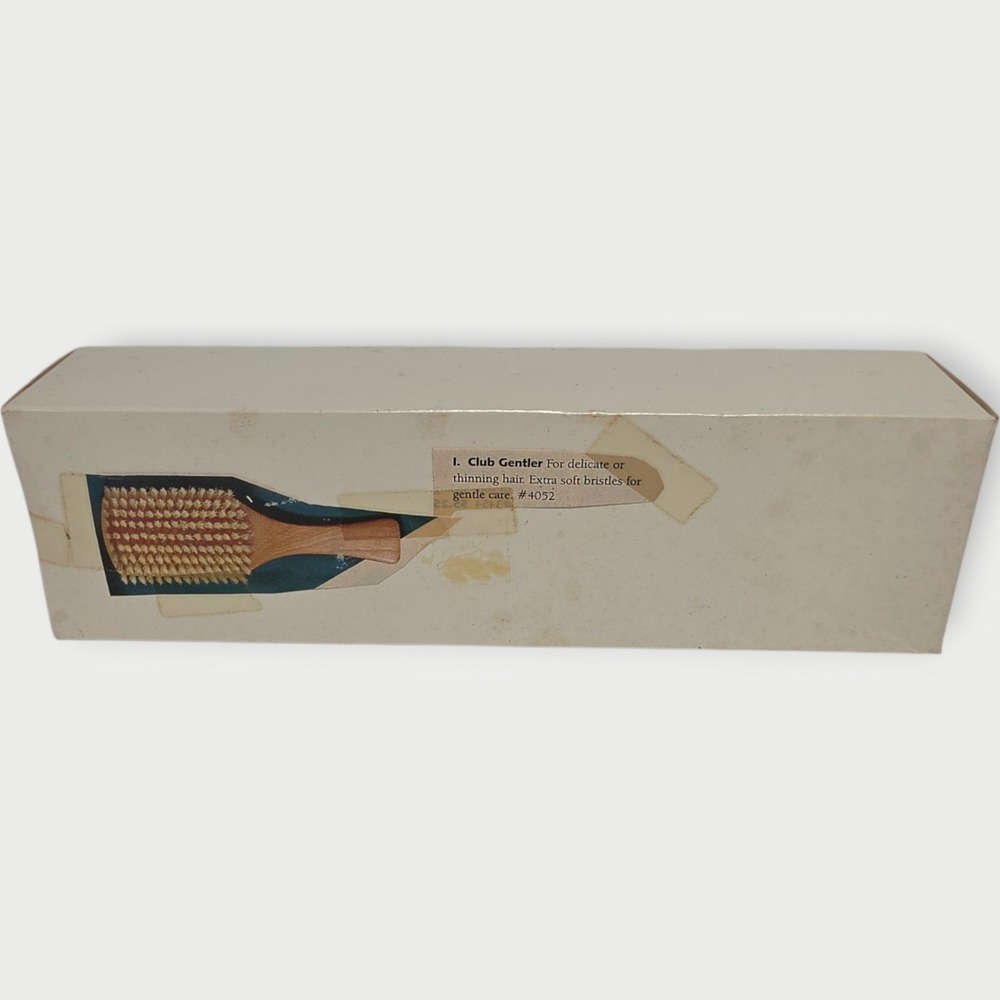 NEW Vintage FULLER Hair Brush Nylon Blonde Bristle 9 Rows 6.5" Light Satinwood